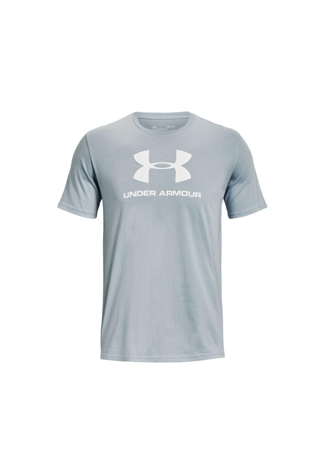 Polera Training Sportstyle Logo Gris Hombre-0