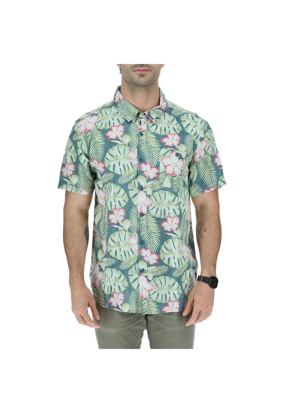 Camisa M/C  Hombre Brick Forest Verde-0