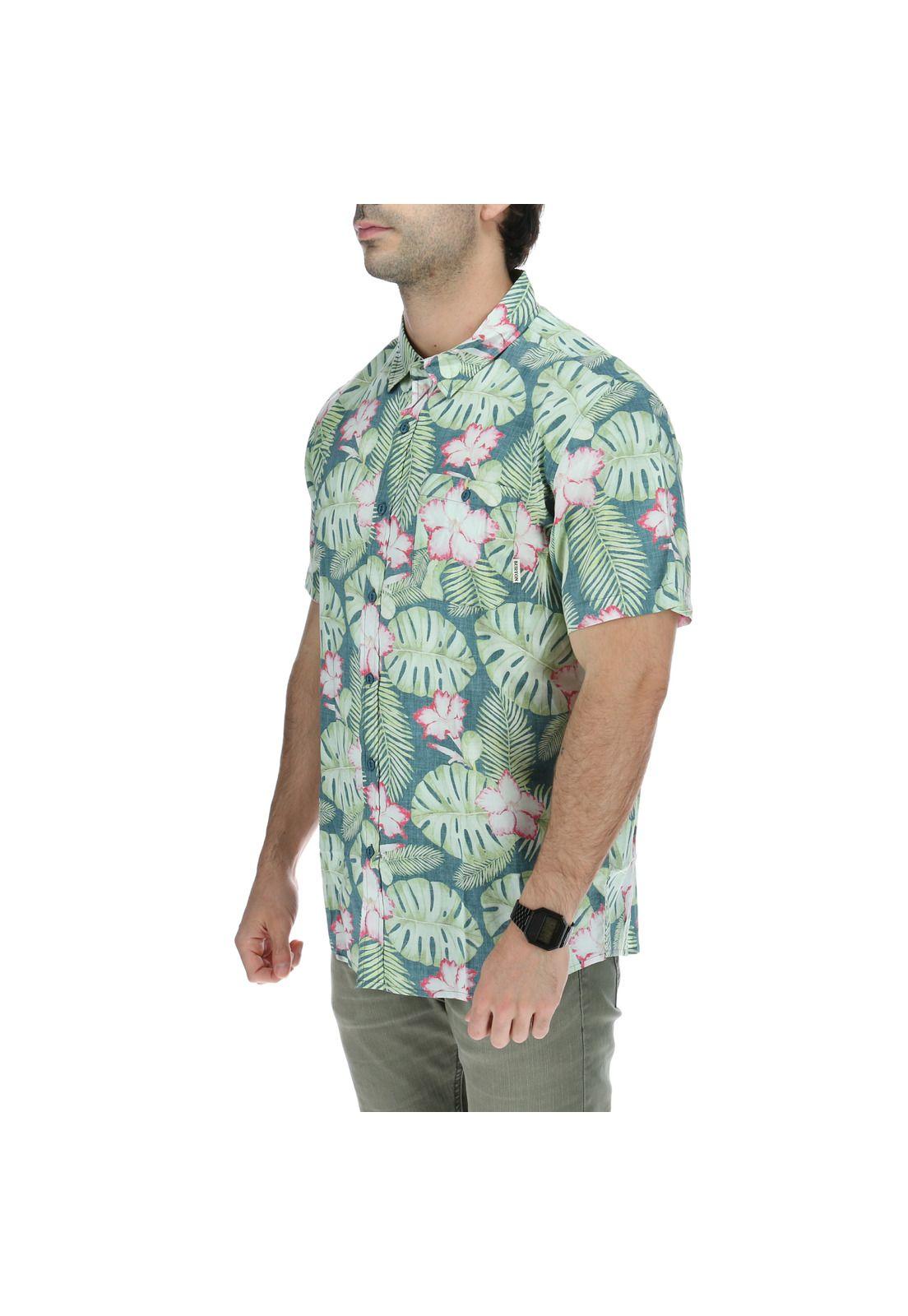 Camisa M/C  Hombre Brick Forest Verde-1