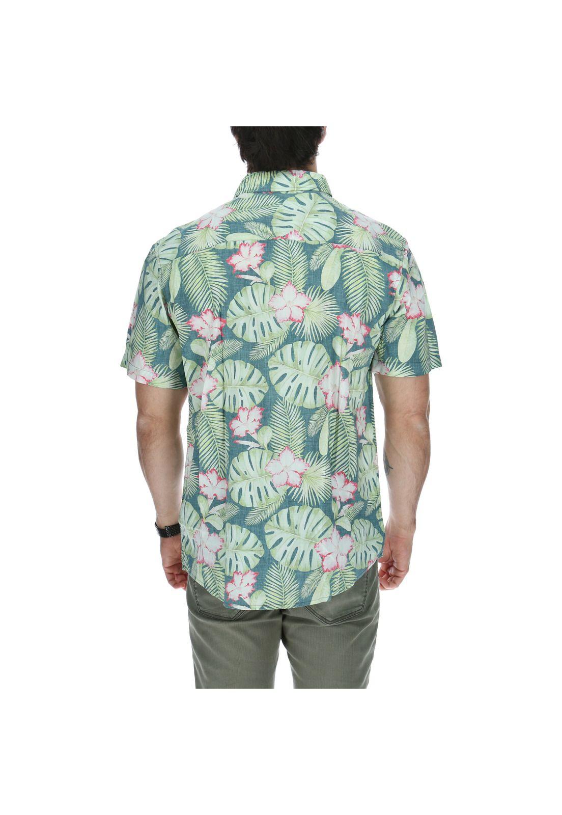 Camisa M/C  Hombre Brick Forest Verde-2