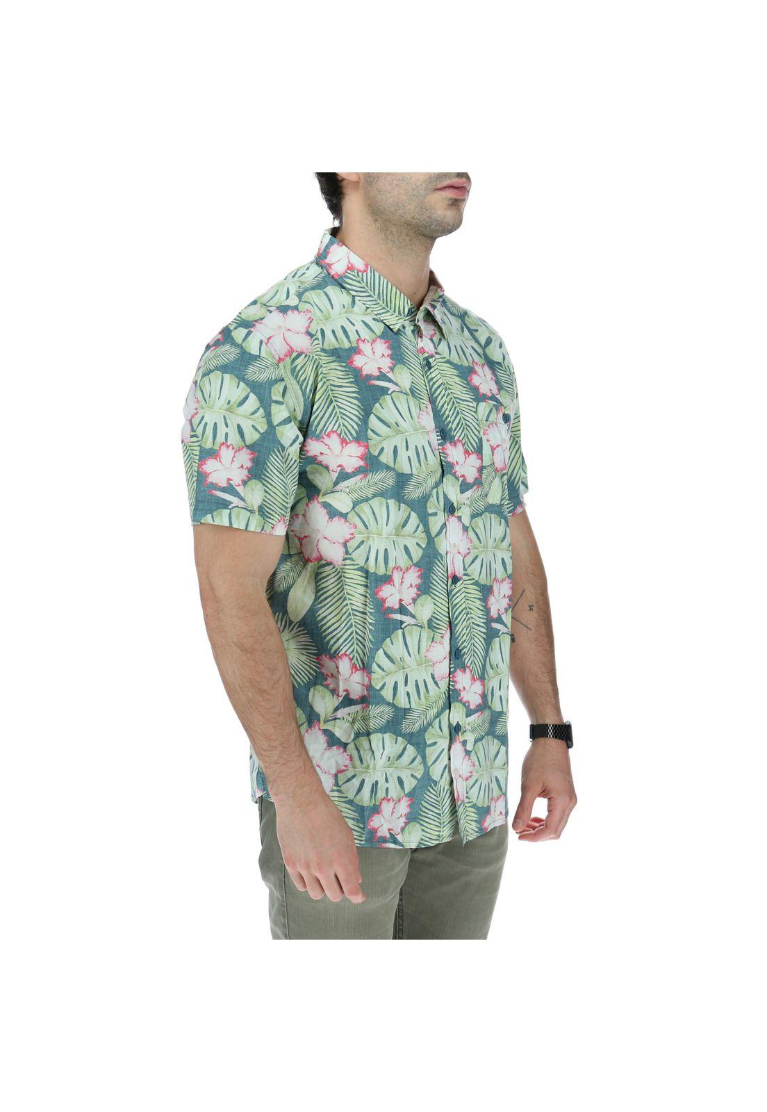 Camisa M/C  Hombre Brick Forest Verde-3