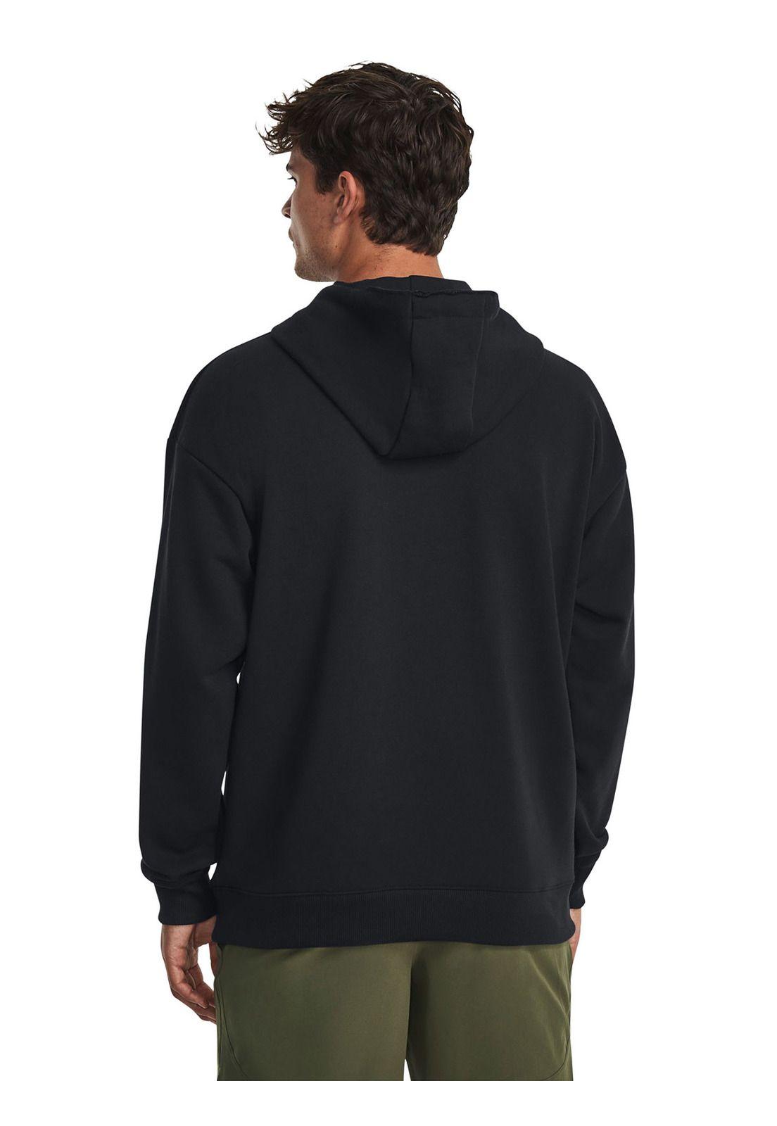 Polerón Ua Project Rock Heavyweight Terry Negro Para Ho-4