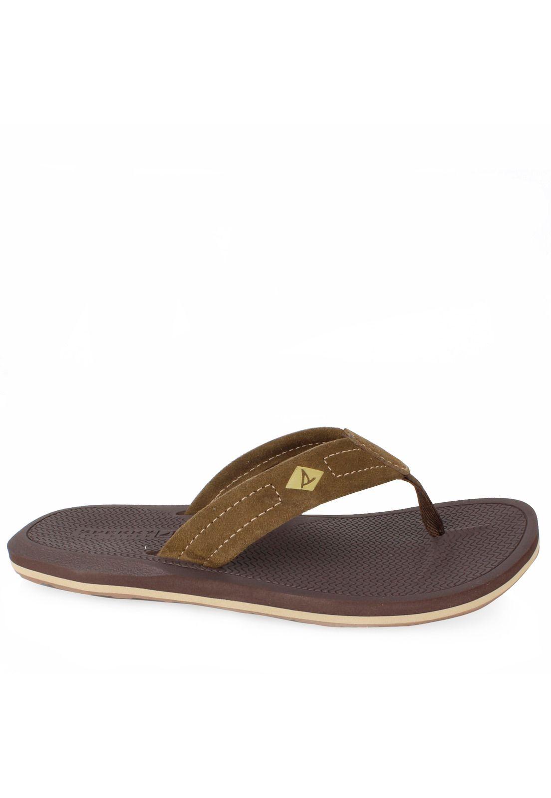 Sandalia Cuero Sharktooth Thong (Bo Café Hombre Sperry-1