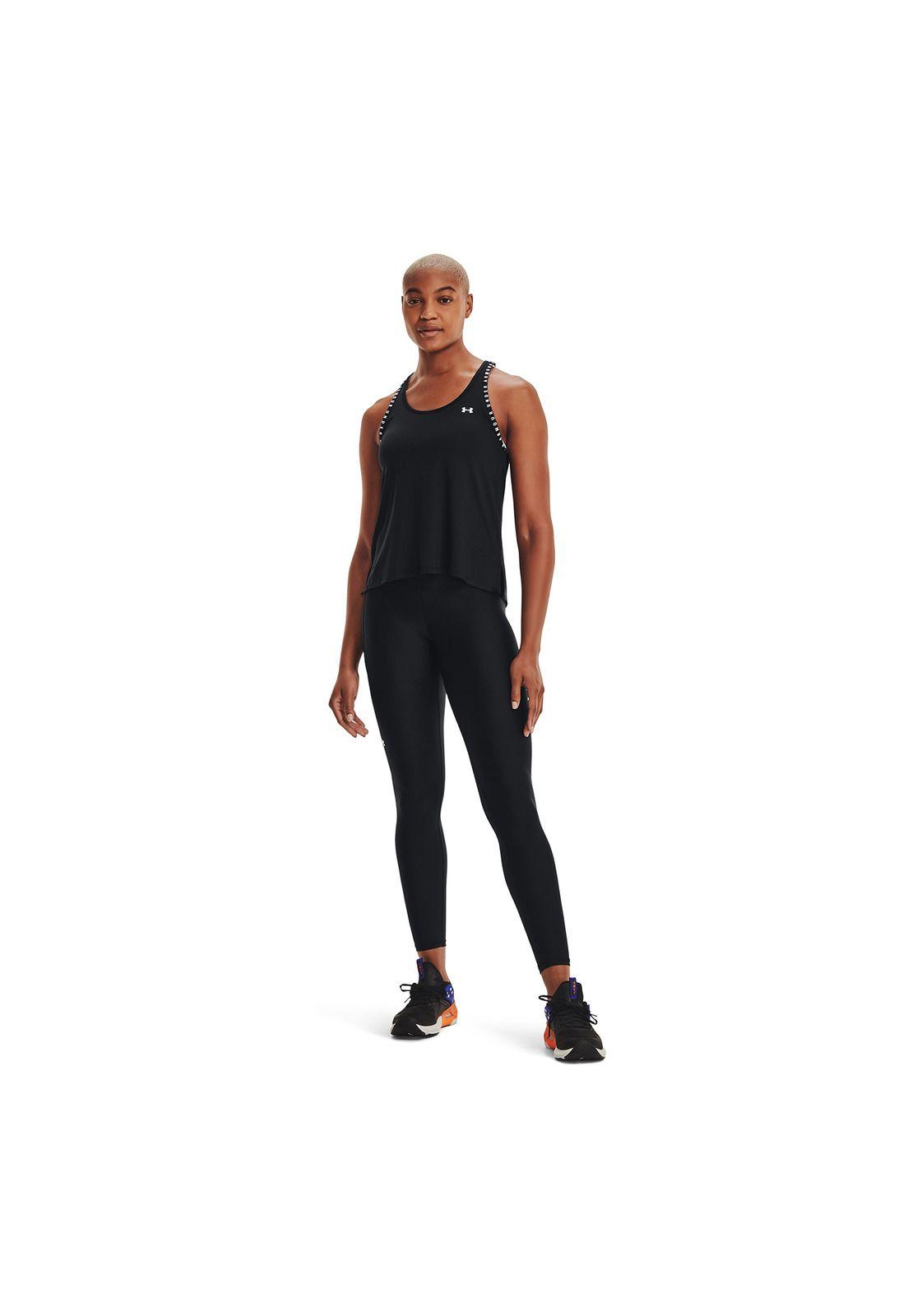 Polera S/M Mujer UA Knockout Tank Negro-5