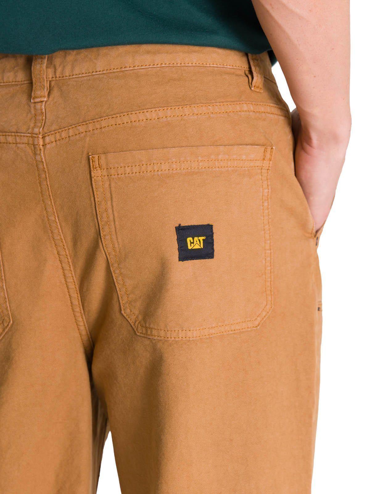Pantalón Hombre Double Front Canvas Café-5