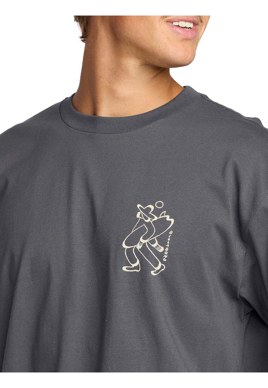 Polera m/c Hombre Up the beach Gris-3