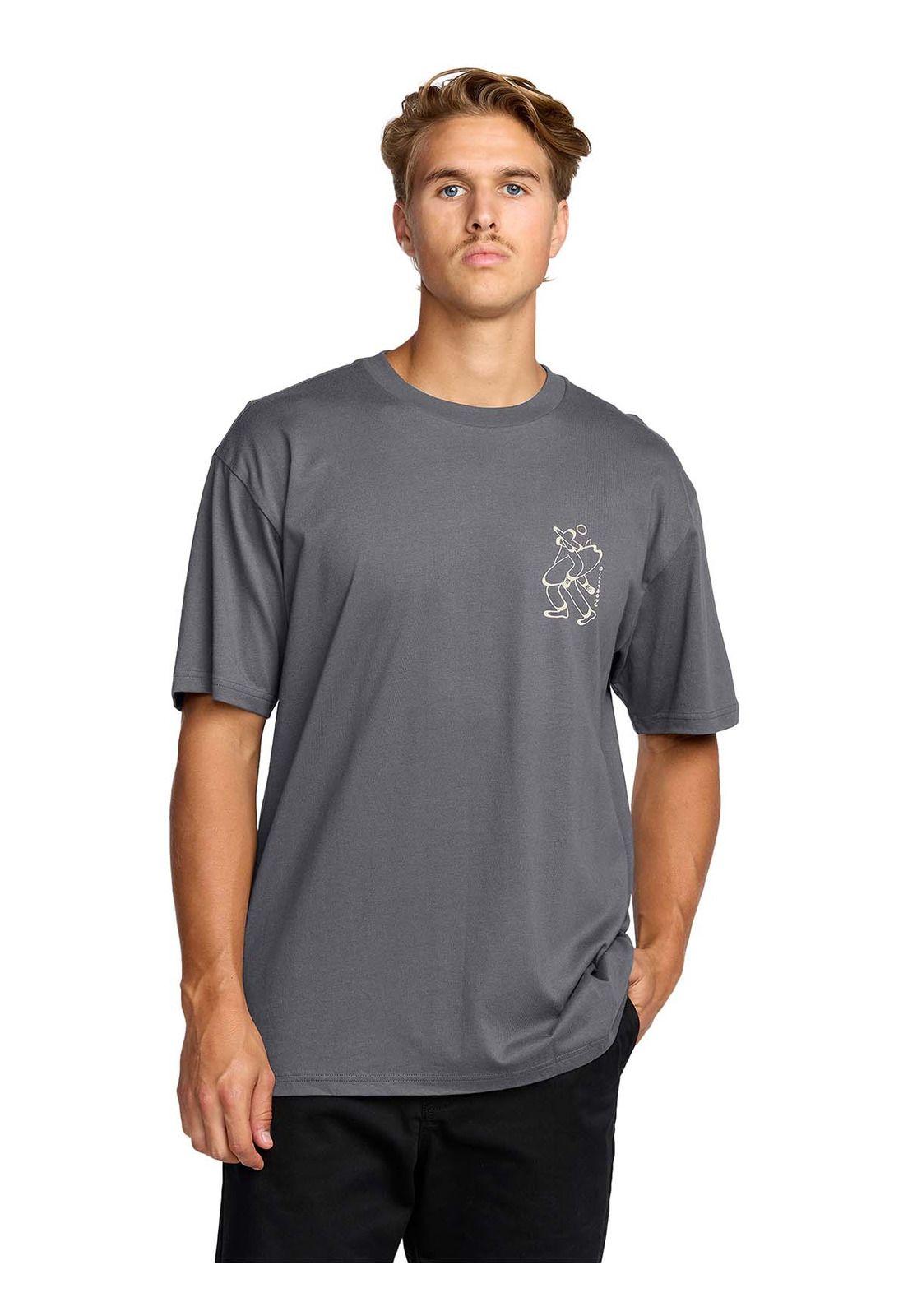Polera m/c Hombre Up the beach Gris-4