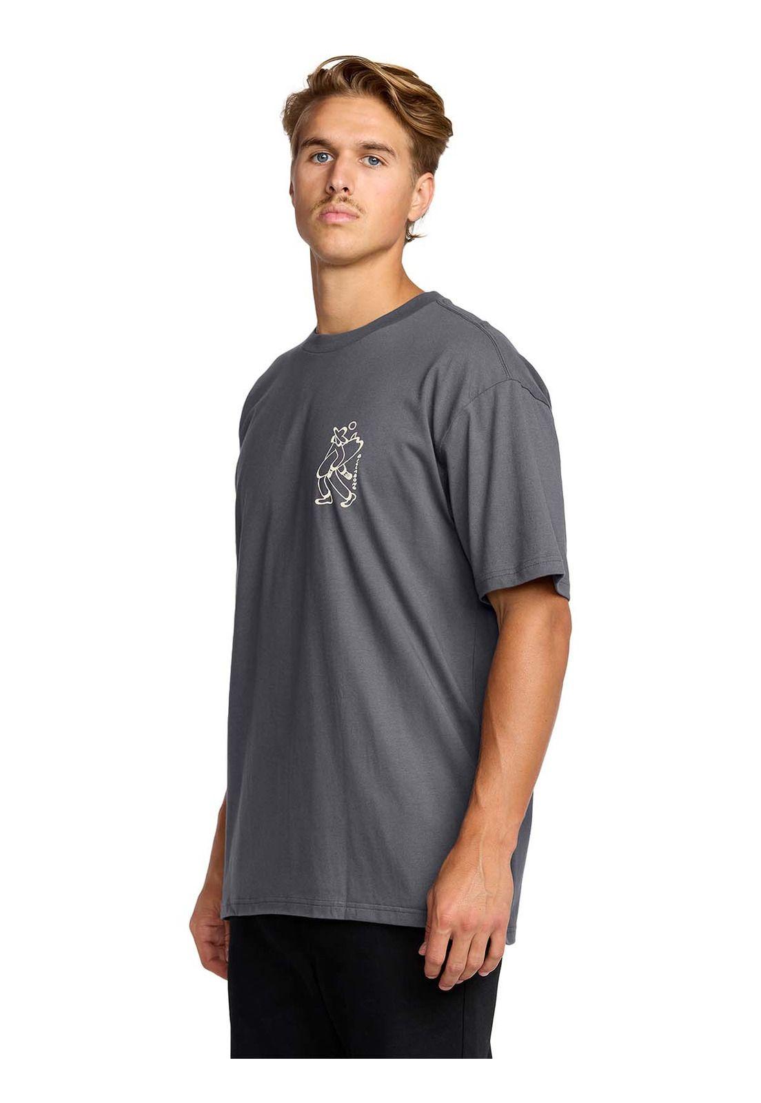 Polera m/c Hombre Up the beach Gris-5