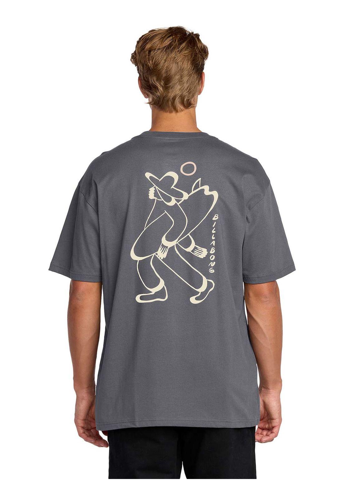 Polera m/c Hombre Up the beach Gris-6