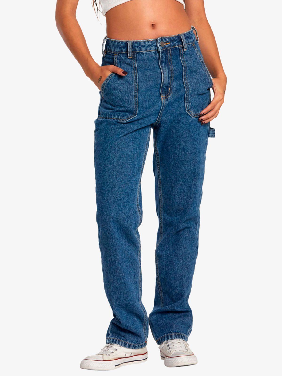 Pantalón Jeans Mujer Recession Azul-0