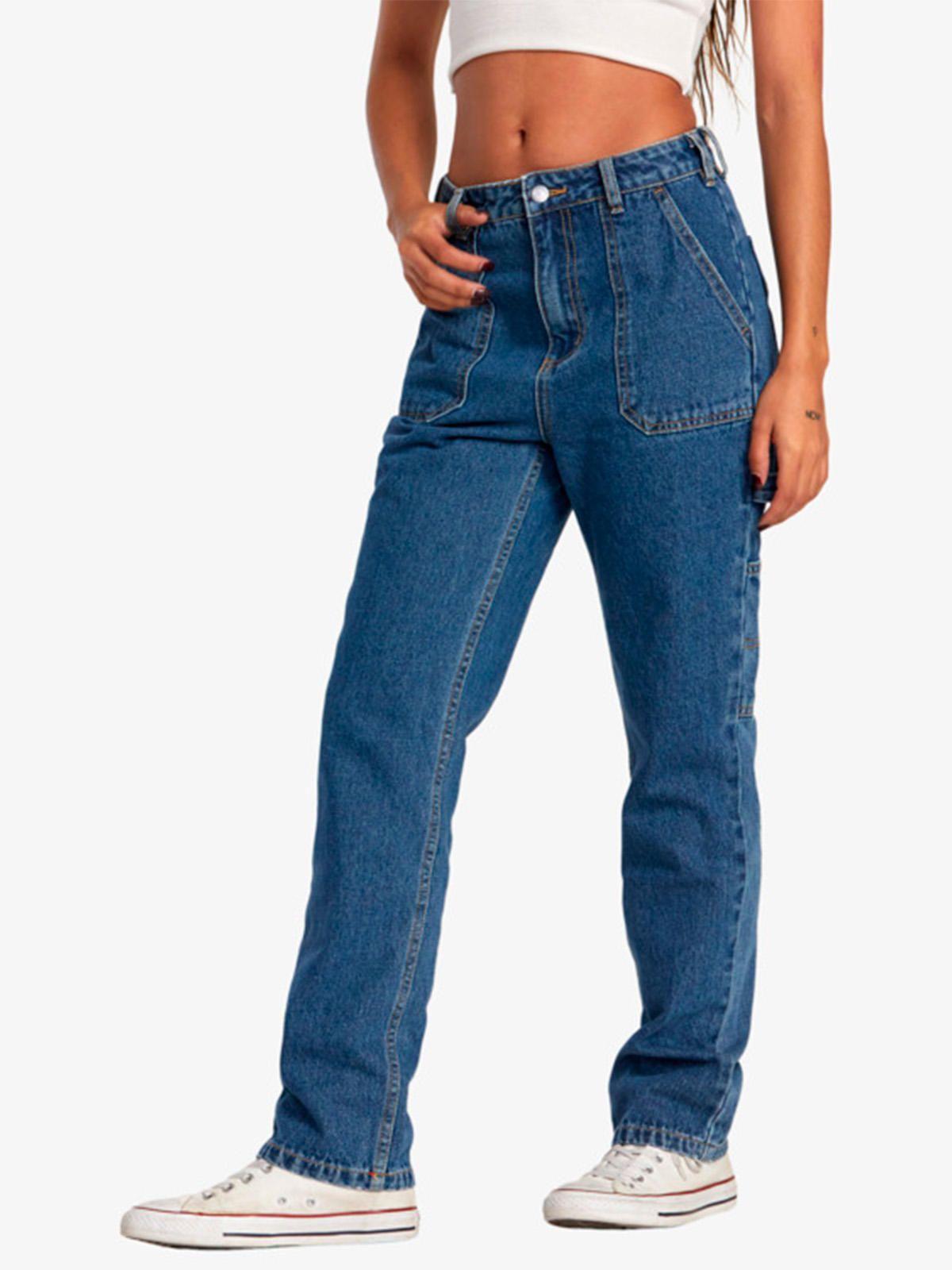 Pantalón Jeans Mujer Recession Azul-4