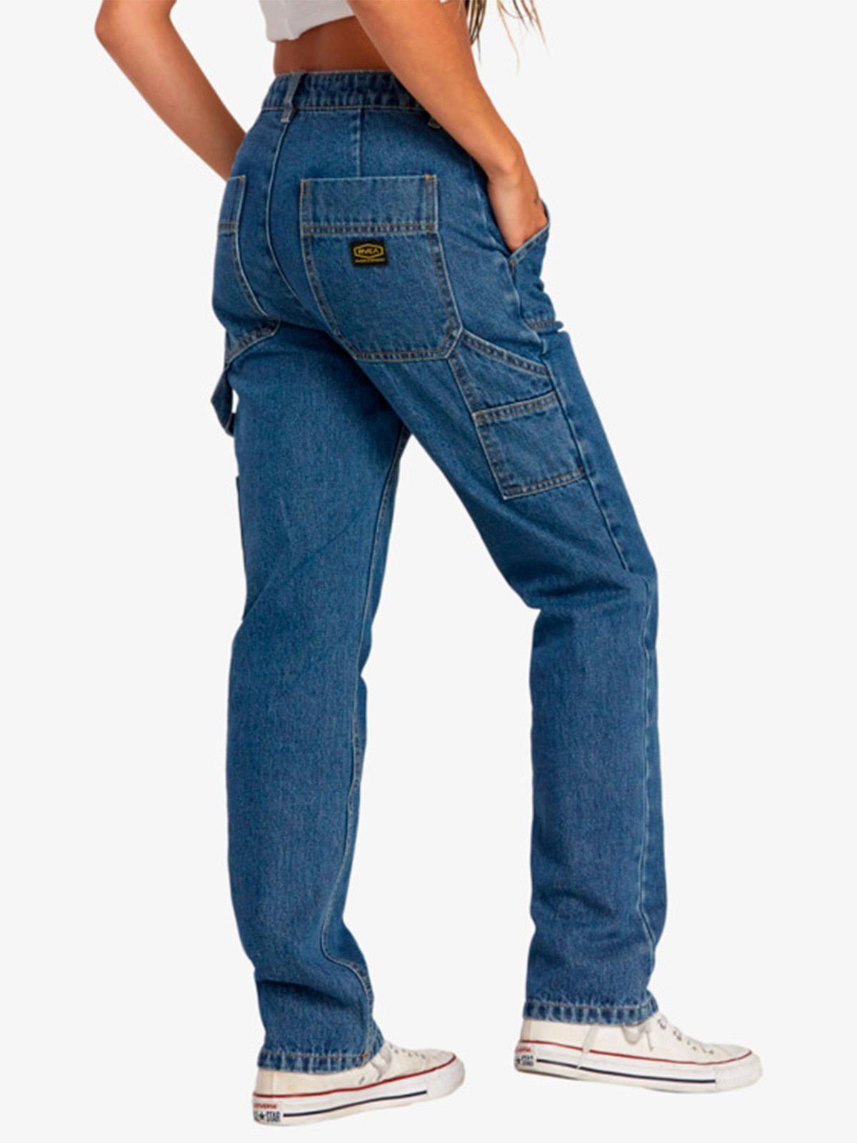 Pantalón Jeans Mujer Recession Azul-5