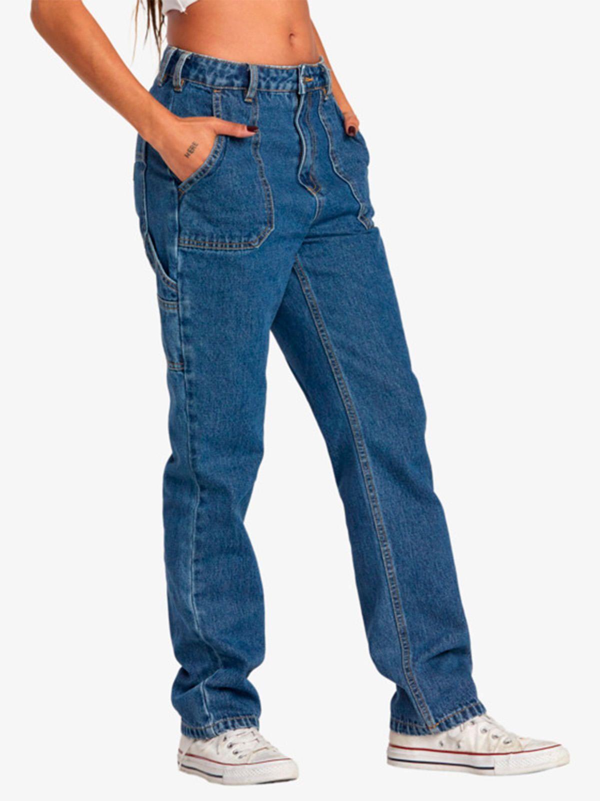 Pantalón Jeans Mujer Recession Azul-6
