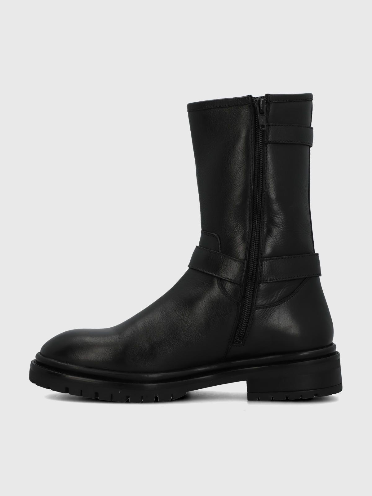 Bota Cuero Mujer Ribek Negra-4