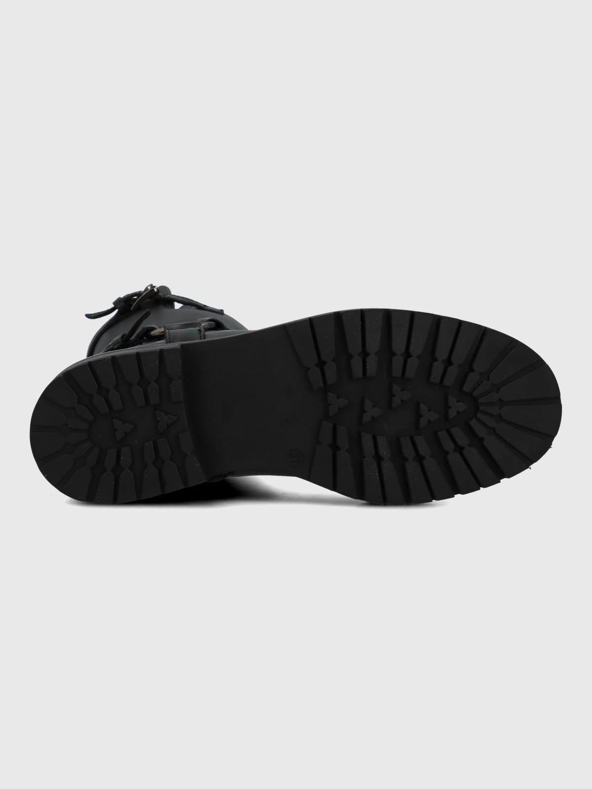 Bota Cuero Mujer Ribek Negra-7