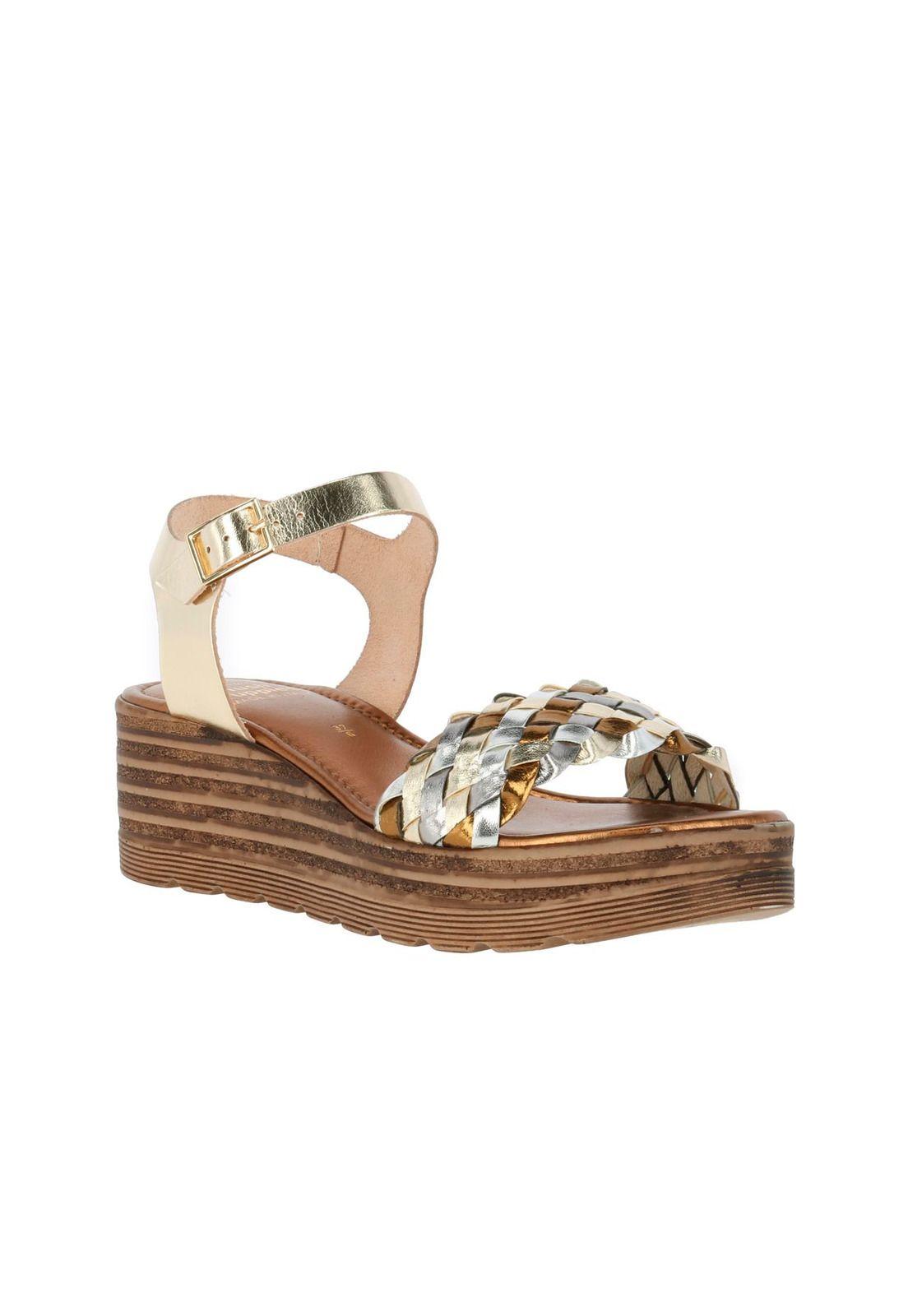 Sandalia  Roma Plateado-0