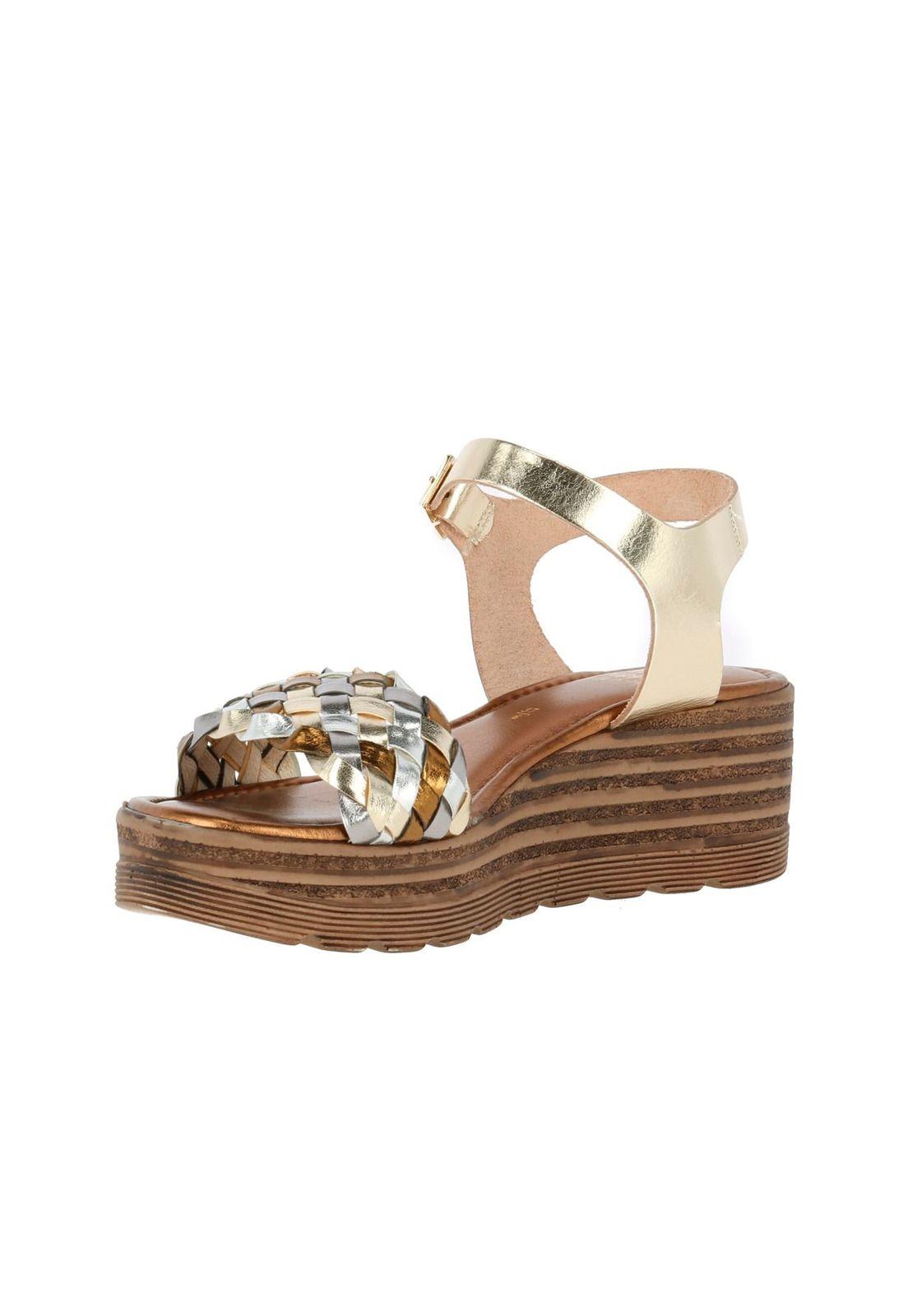 Sandalia  Roma Plateado-1