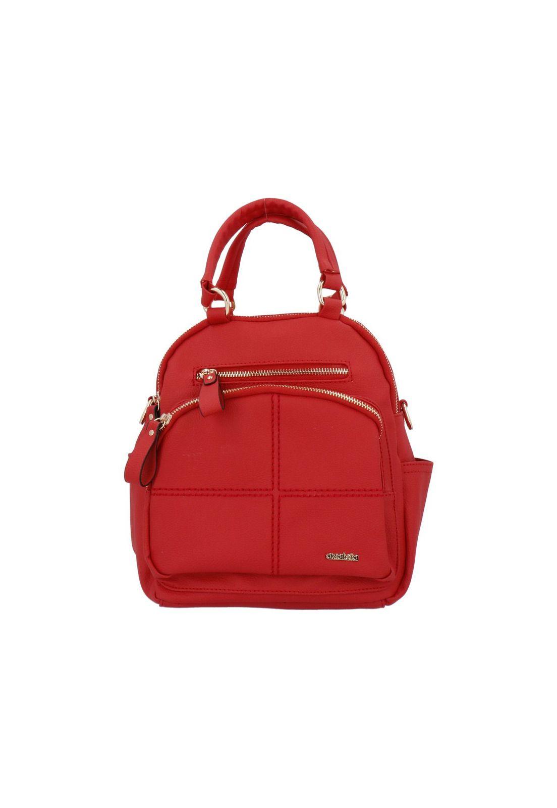 Cartera Mochila Convertible Luciana Casual Rojo-0