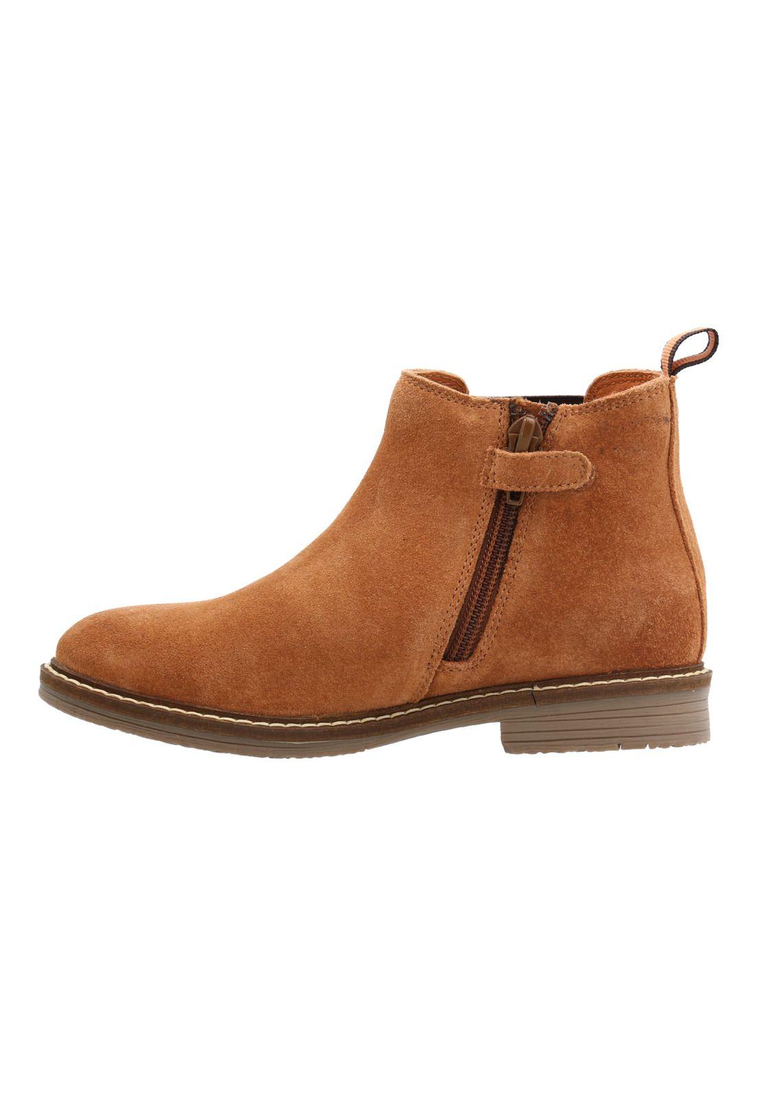 Botin Cuero Damon Niño Café-0