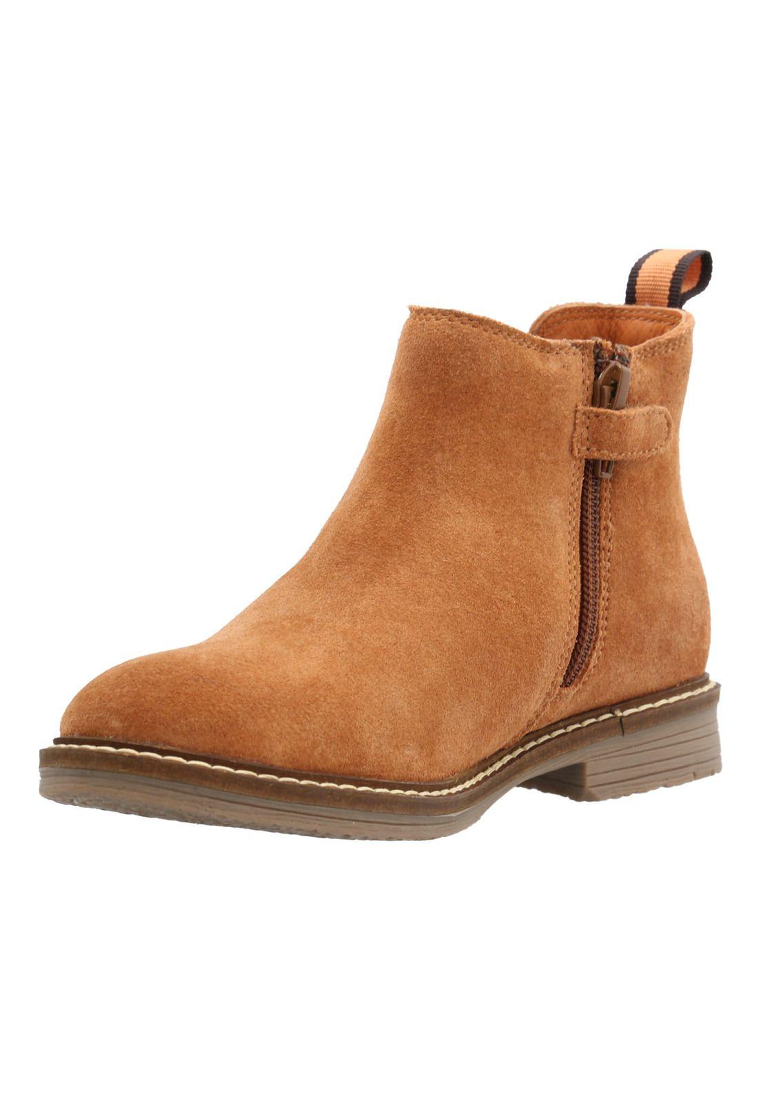 Botin Cuero Damon Niño Café-5