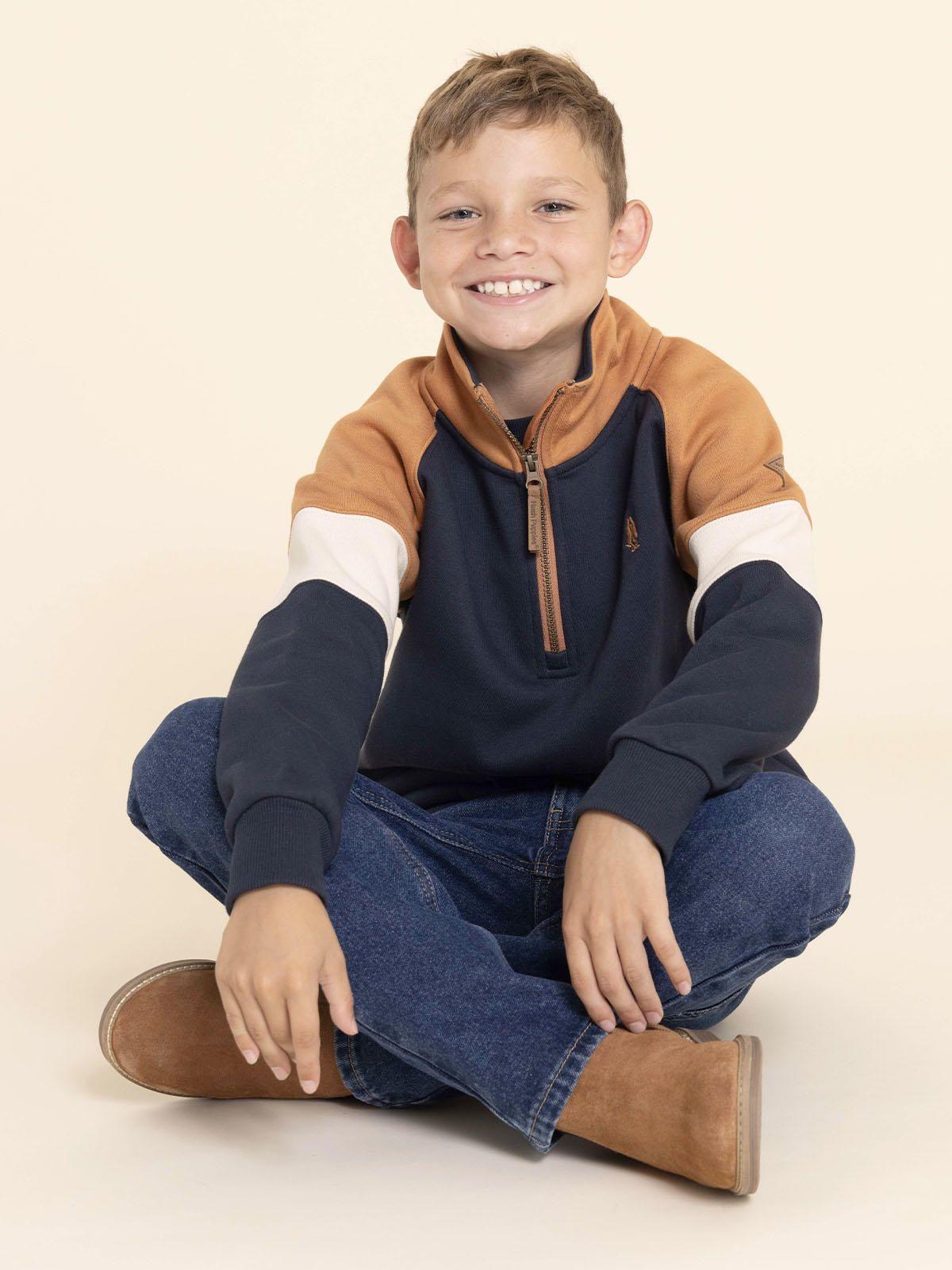 Botin Cuero Damon Niño Café-3