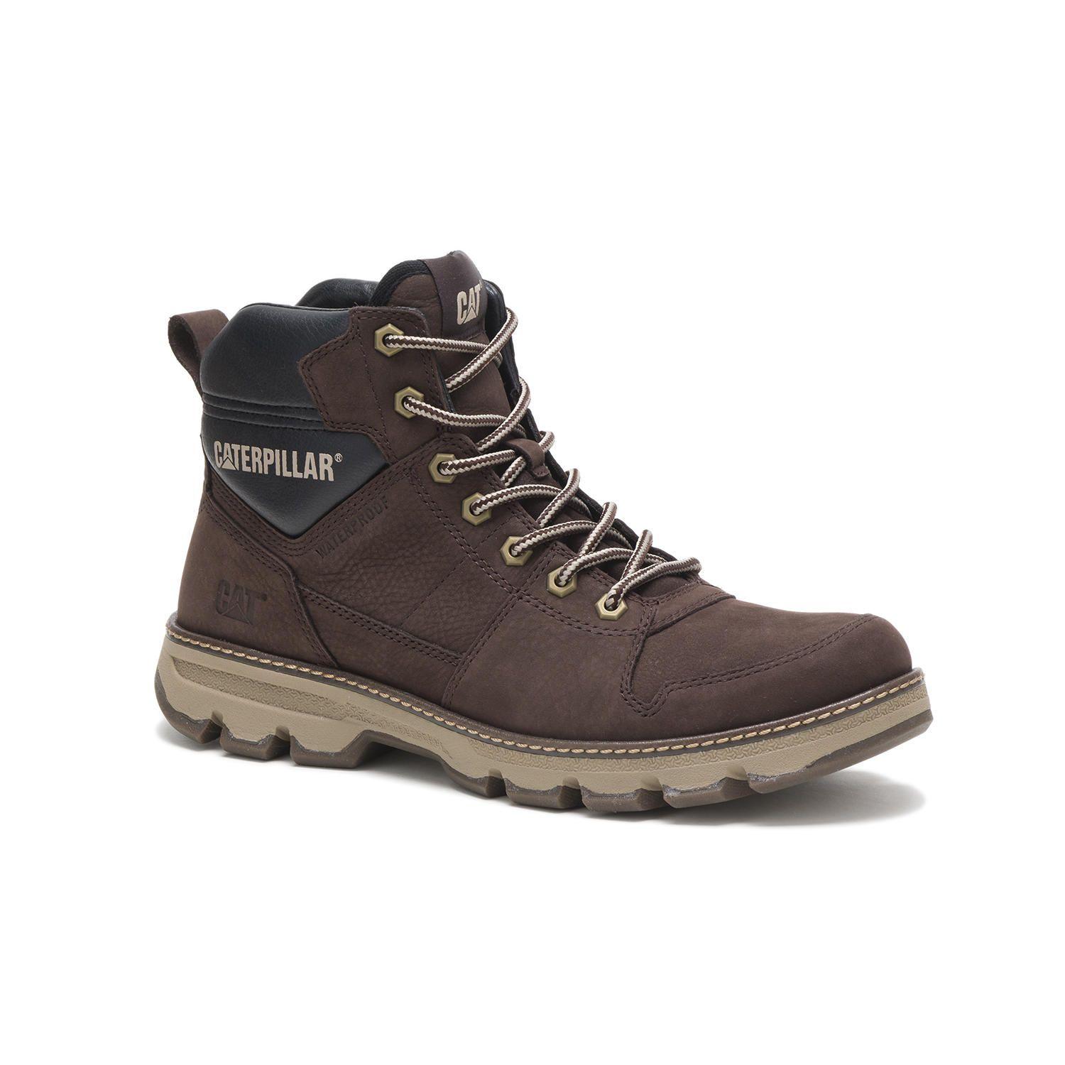 Botin Cuero Hombre Meridian Wp Café-0