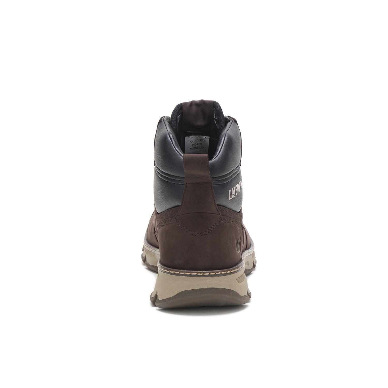 Botin Cuero Hombre Meridian Wp Café-4