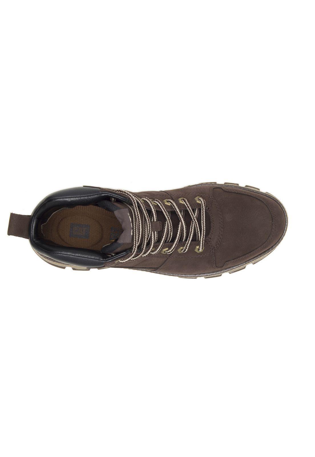 Botin Cuero Hombre Meridian Wp Café-5