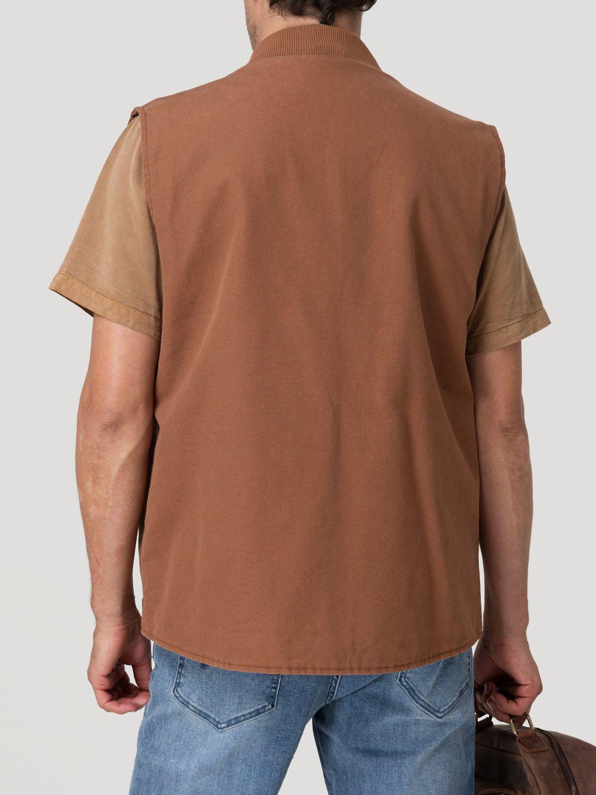 Chaqueta Algodón Orgánico Hombre Savona Café-5