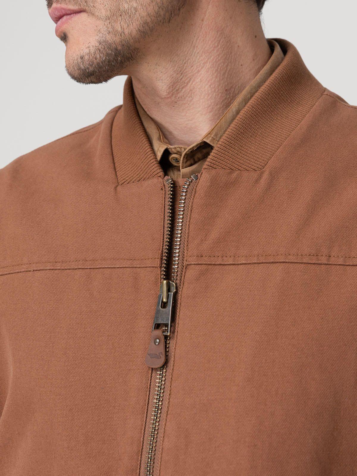 Chaqueta Algodón Orgánico Hombre Savona Café-7