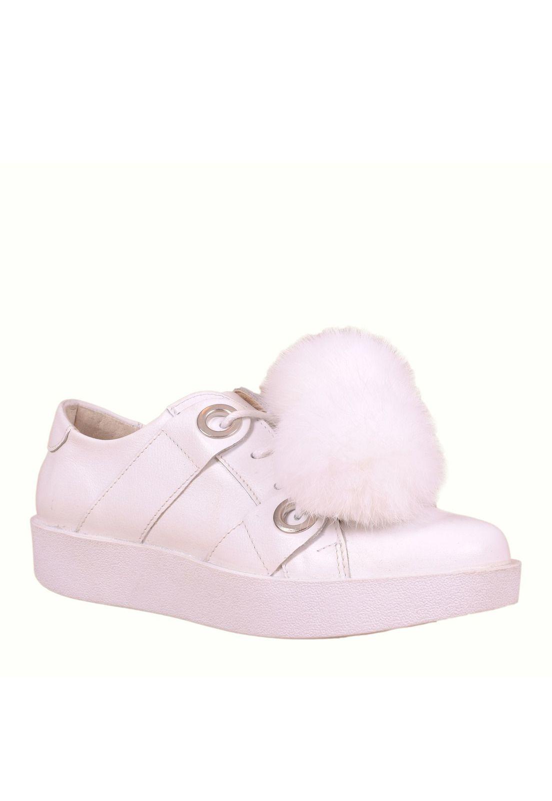 Zapatilla Cuero Maggie Blanco-0
