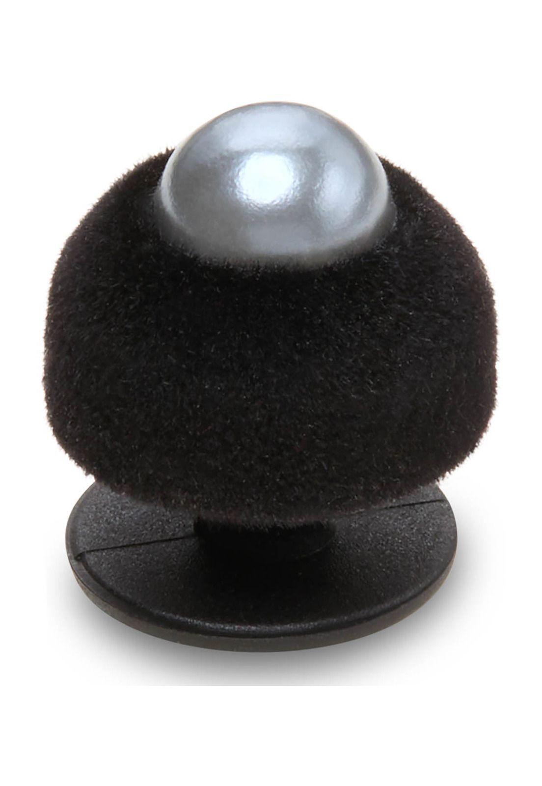 Jibbitz Perla Negra Terciopelo SMT Negro-2