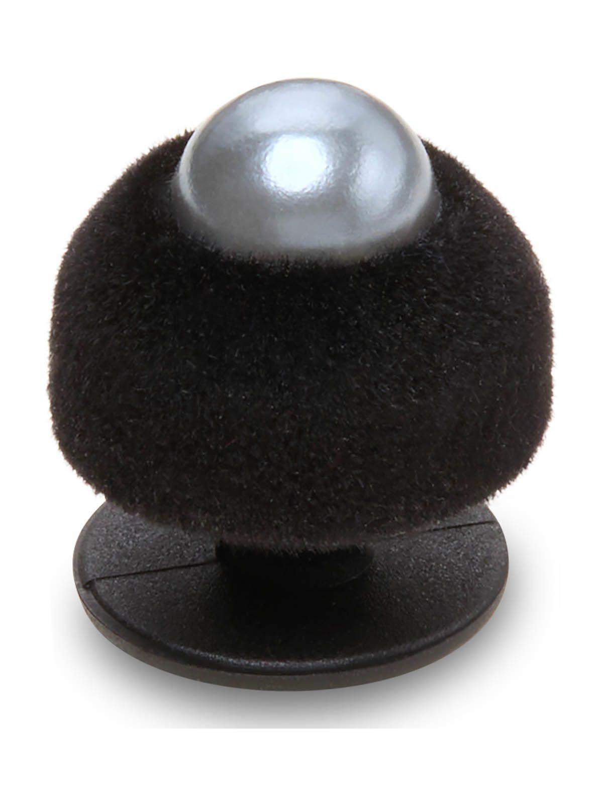Jibbitz Perla Negra Terciopelo SMT Negro-2