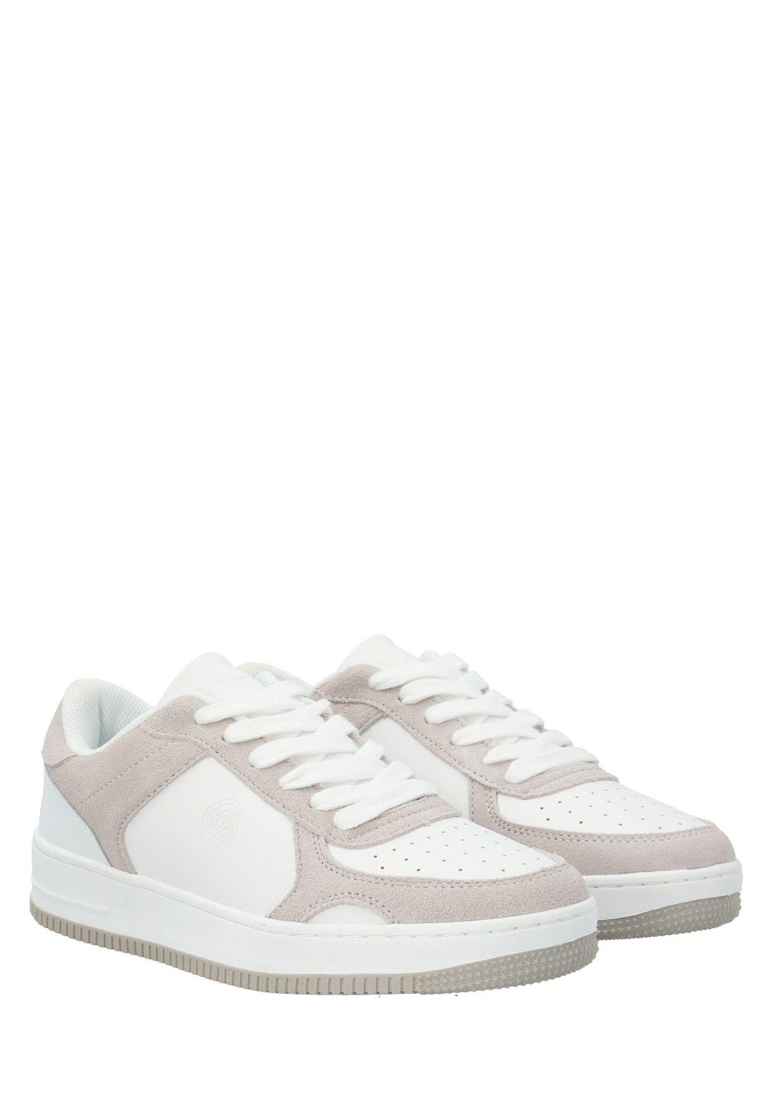 Zapatilla urbana Mujer Alyson Blanca/ Beige  -9