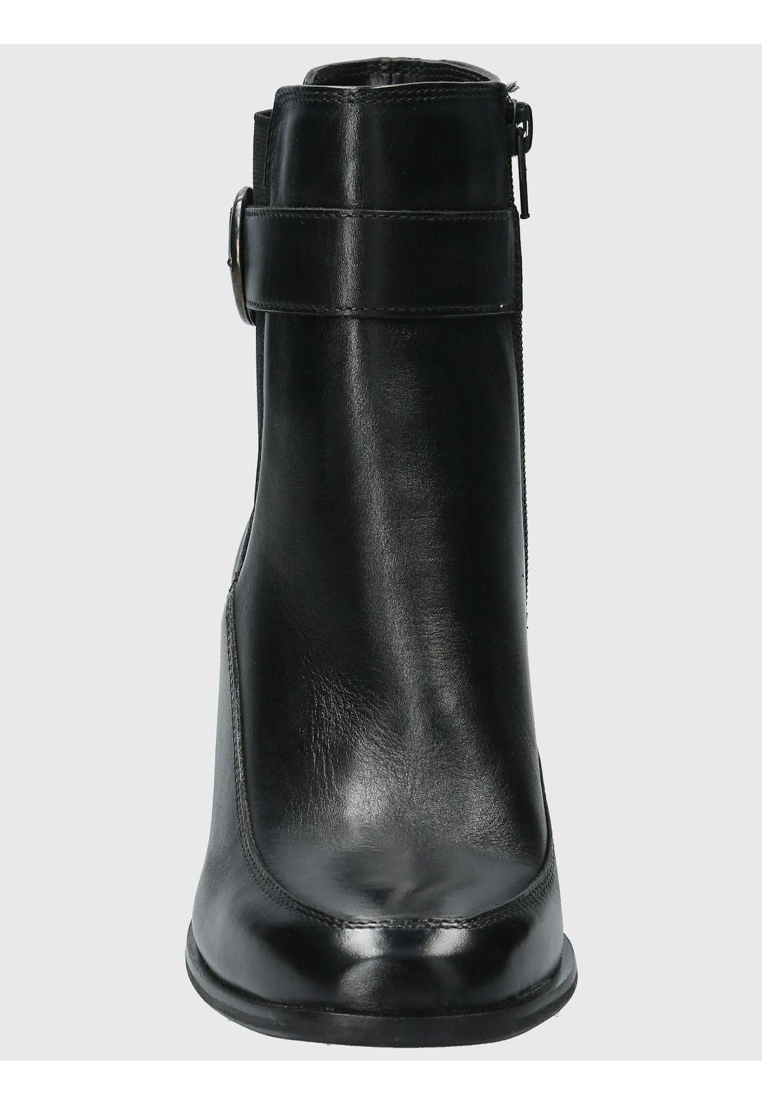 Botin Cuero Mujer Denhall Negro-3