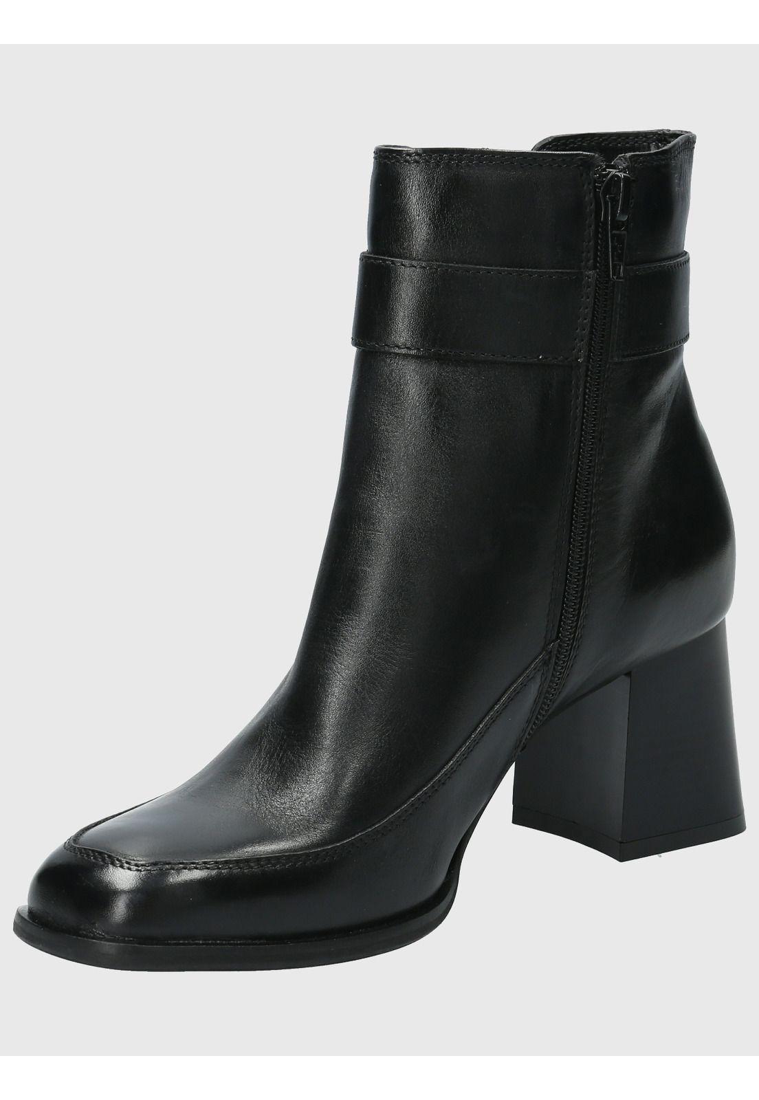 Botin Cuero Mujer Denhall Negro-4