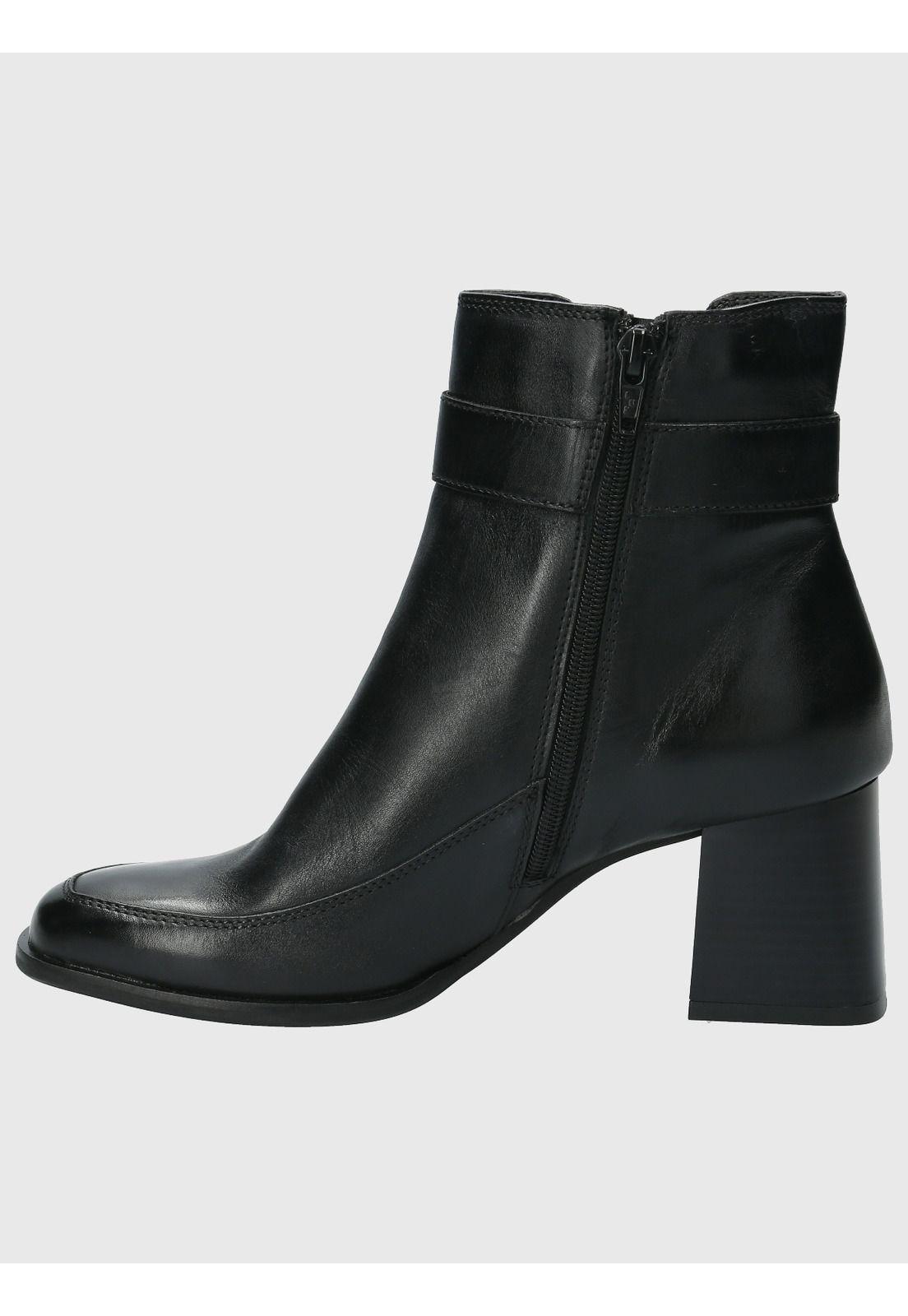 Botin Cuero Mujer Denhall Negro-5