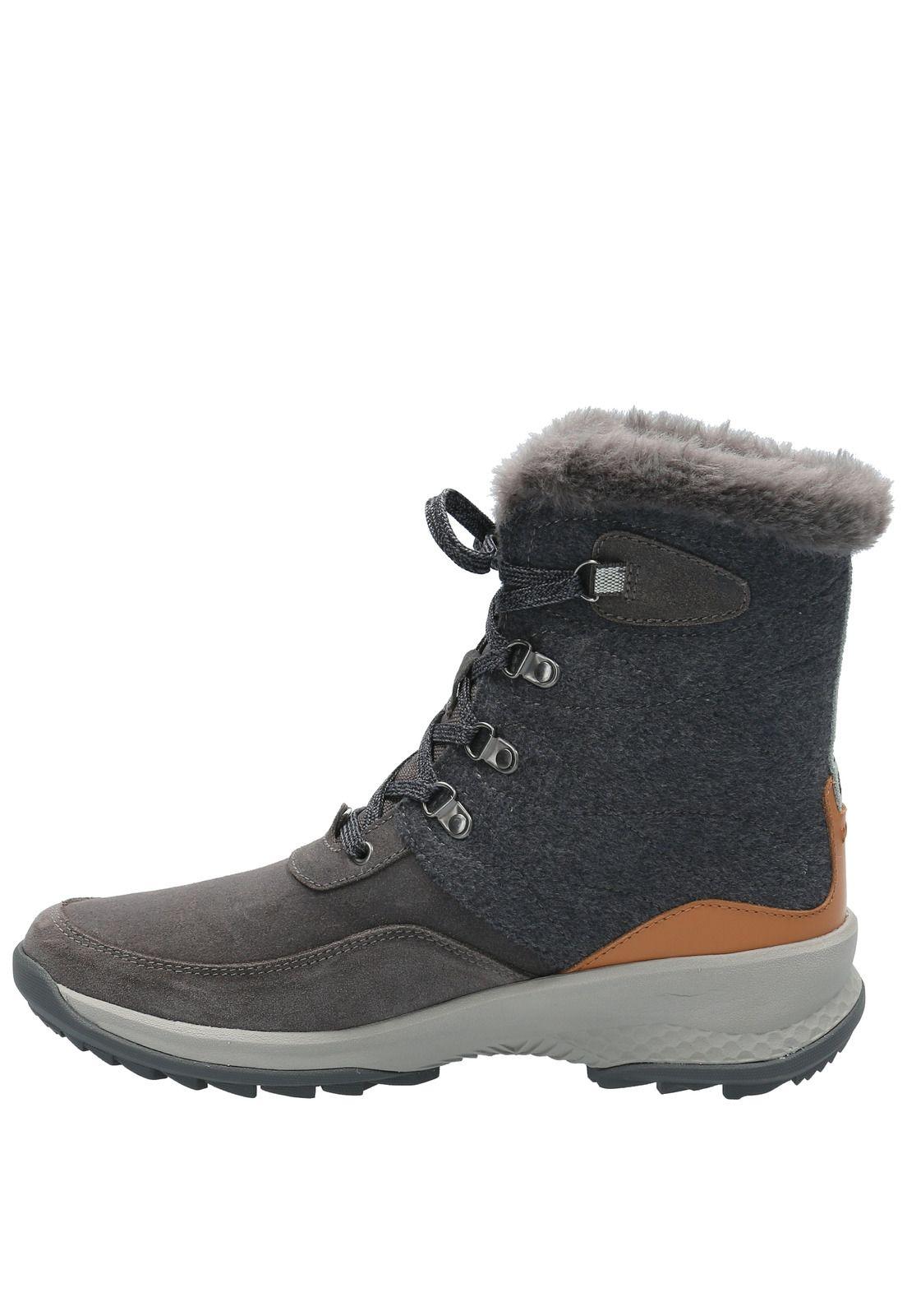 Botín Cuero Mujer Spectre Gris-5