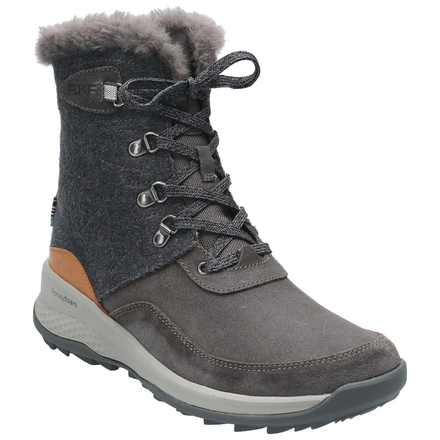 Botín Cuero Mujer Spectre Gris-1