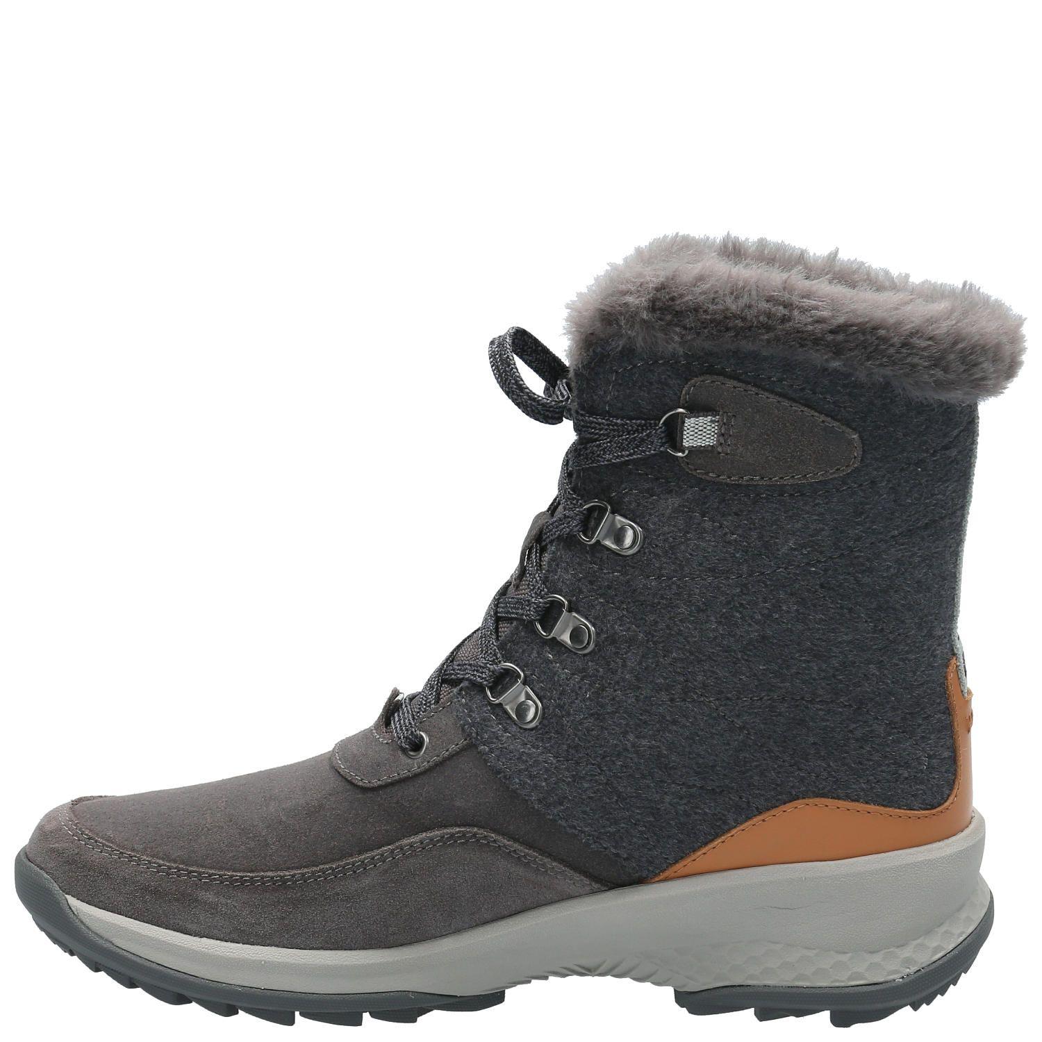 Botín Cuero Mujer Spectre Gris-5