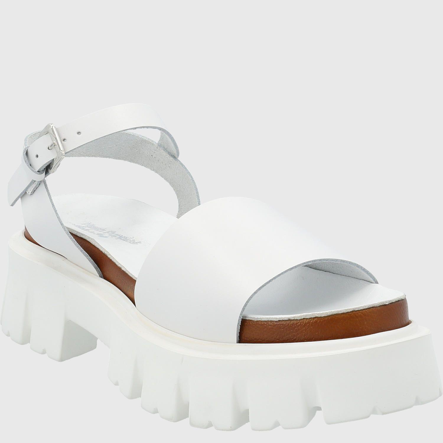 Sandalia Cuero Mujer Kady H3 Blanco-0