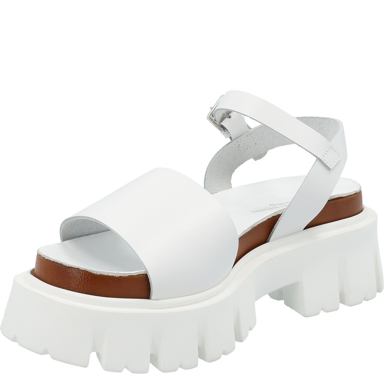 Sandalia Cuero Mujer Kady H3 Blanco-3