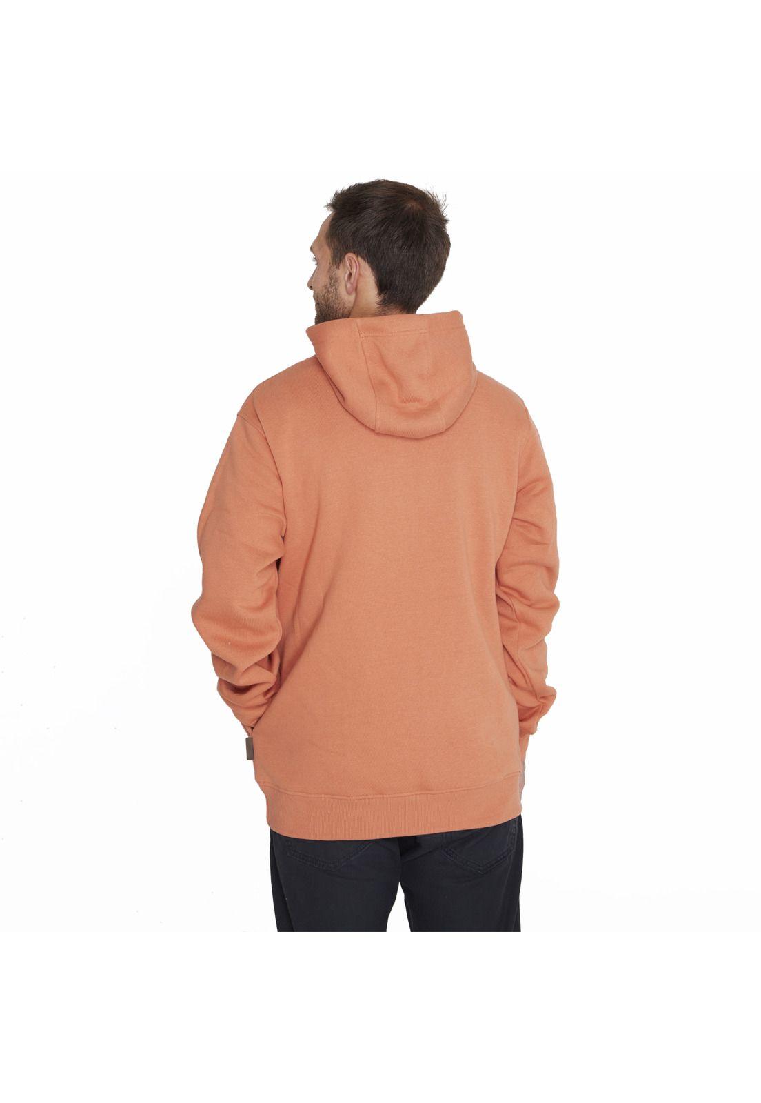 Polerón Sweatshirt With Hood Naranjo Hombre-1