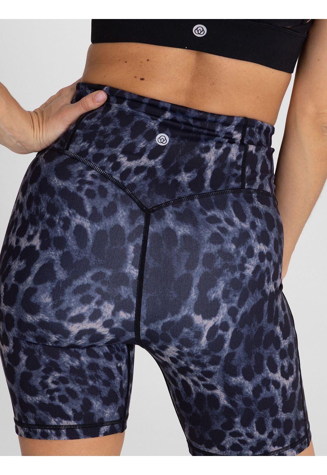 Calza corta tiro alto Mujer Nix Gris-4