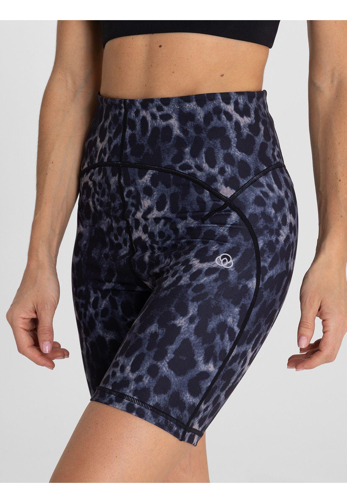 Calza corta tiro alto Mujer Nix Gris-5