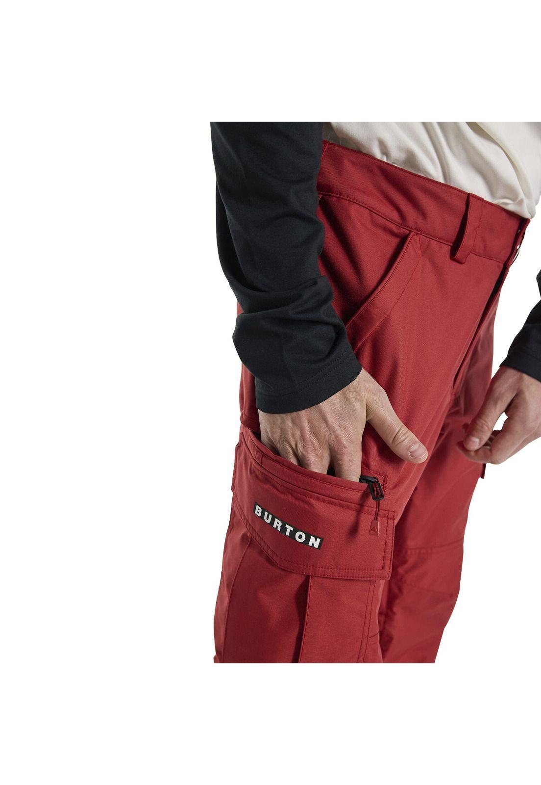 Pantalón De Nieve Hombre M Cargo Pt Regular Rojo-3