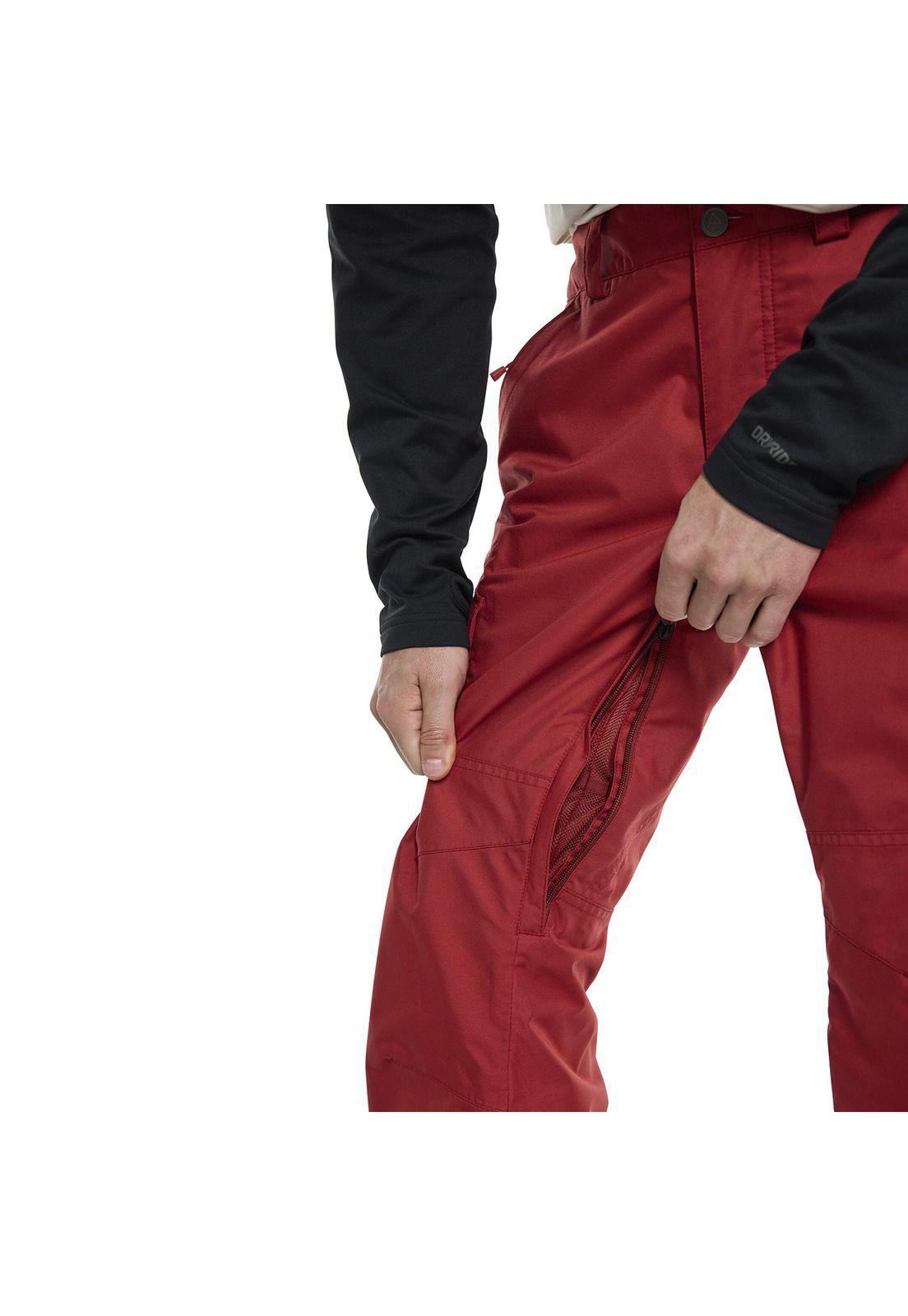 Pantalón De Nieve Hombre M Cargo Pt Regular Rojo-5