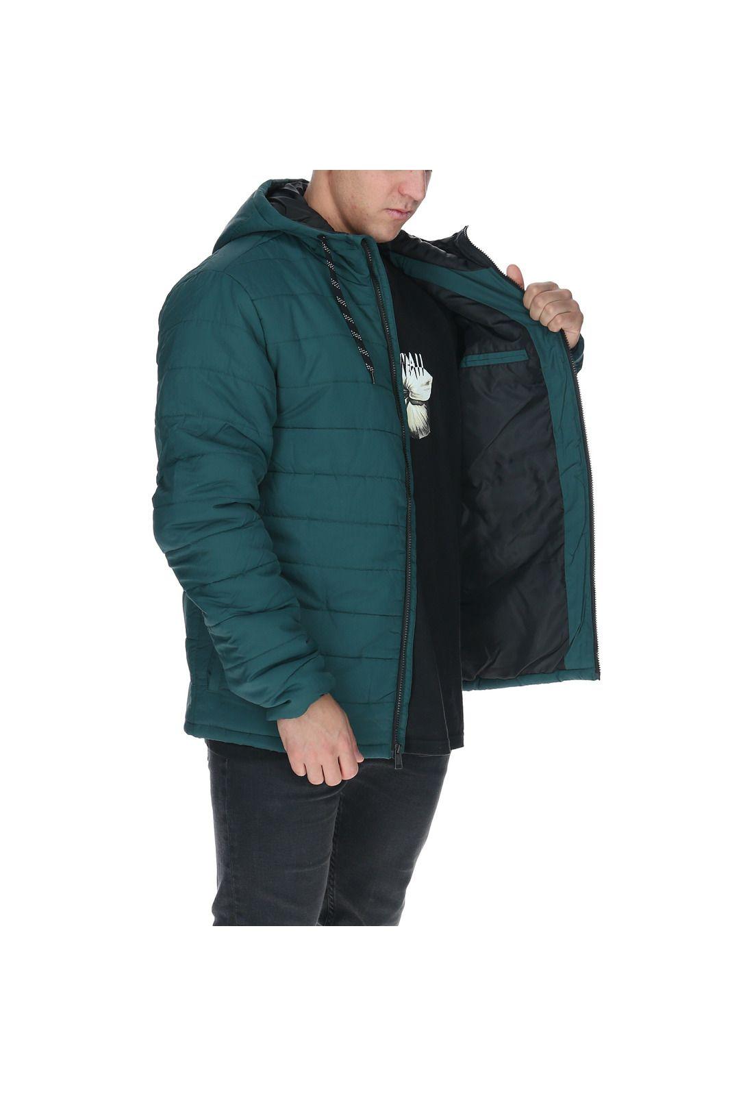 Parka Hombre Daily Puffer Verde-5