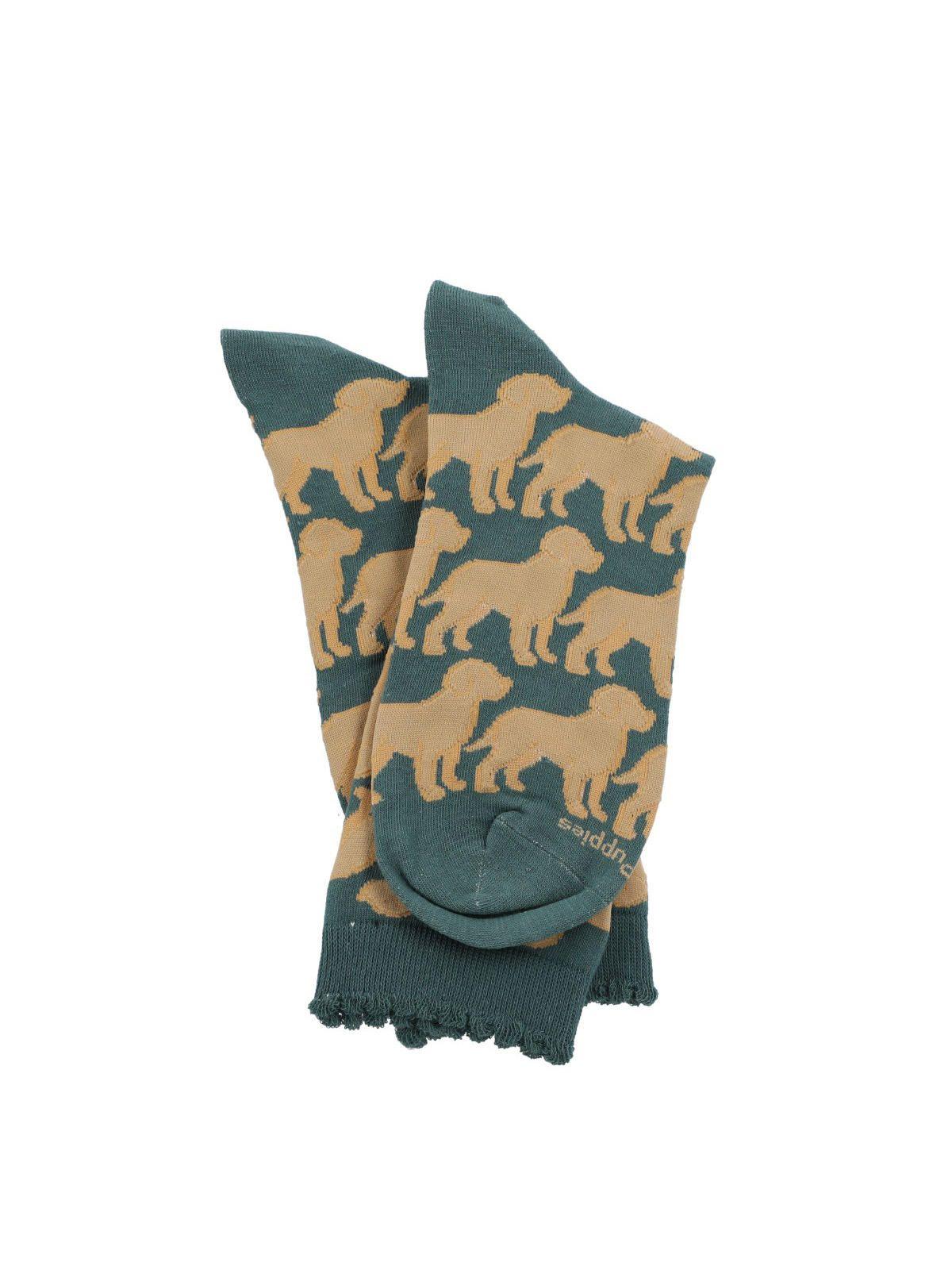 Calcetín Algodón Mujer C St Golden Turquesa-2