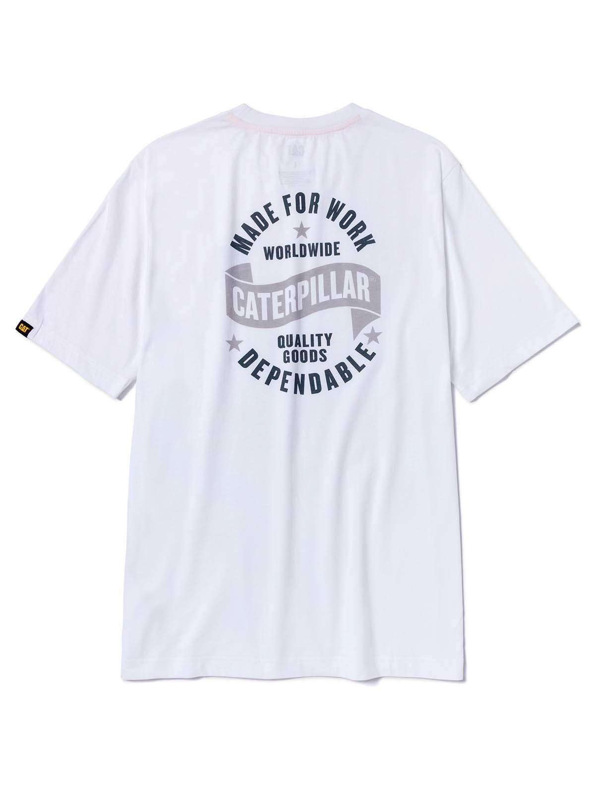 Polera Manga Corta Hombre Diseño MFW Blanco-1